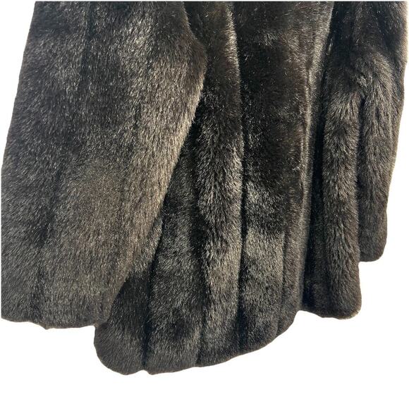 Vintage Made In USA Faux Fur Brown/Black Coat Women’s M/L - Picture 5 of 8